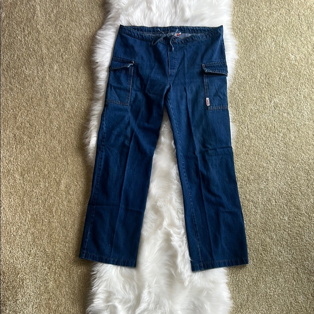 Vintage 1990s Blue Cargo Pants